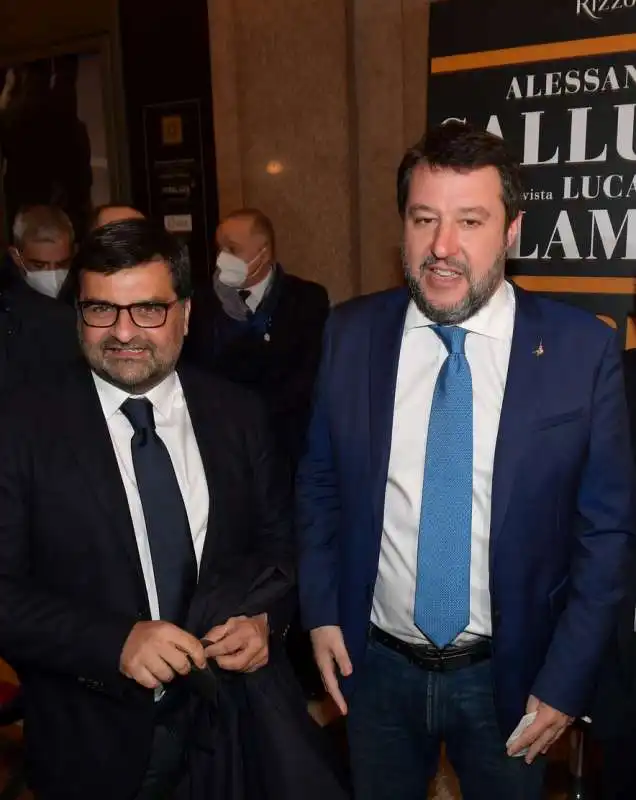 luca palamara  matteo salvini  foto di bacco