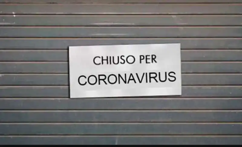 negozi chiusi covid 11