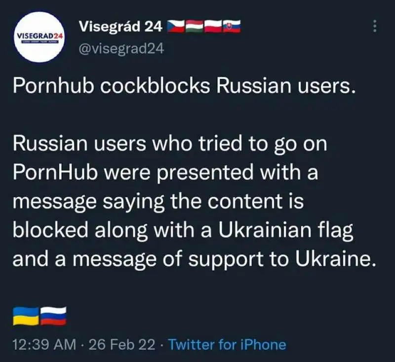 pornhub bloccato in russia 