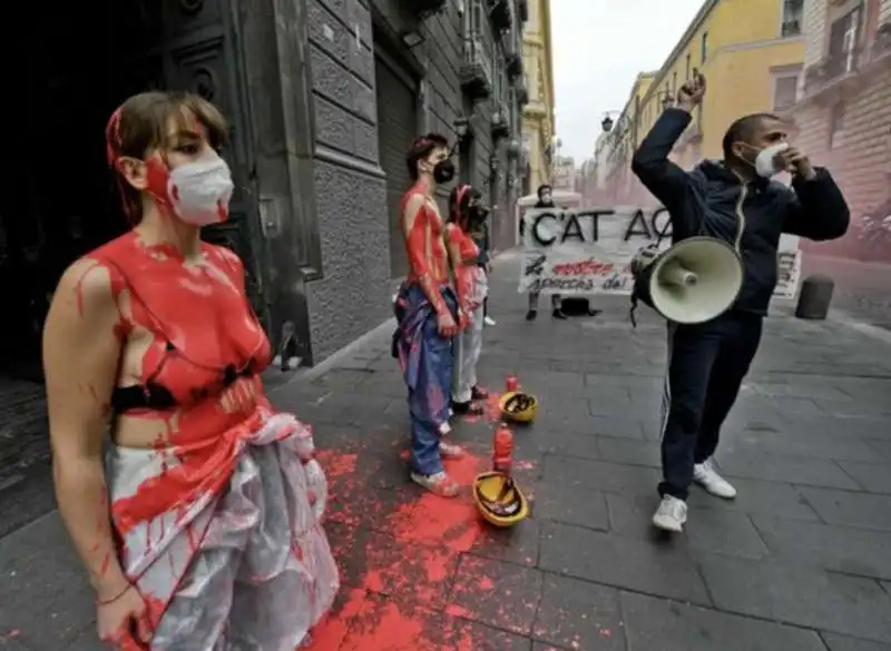 protesta degli studenti a napoli   5