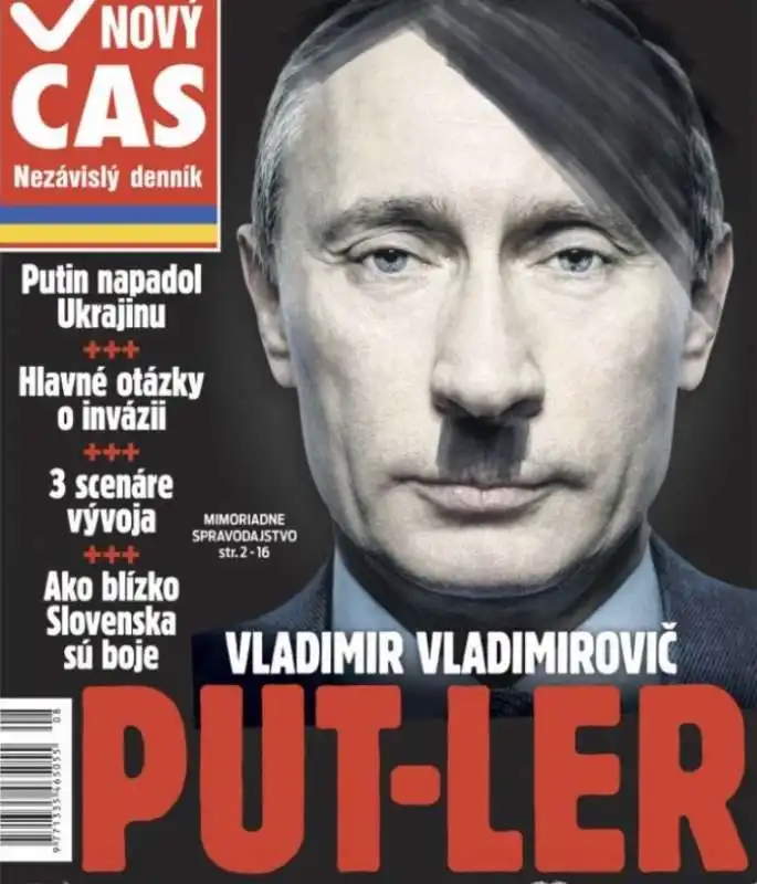 PUTIN IN VERSIONE HITLER SU UN TABLOID POLACCO