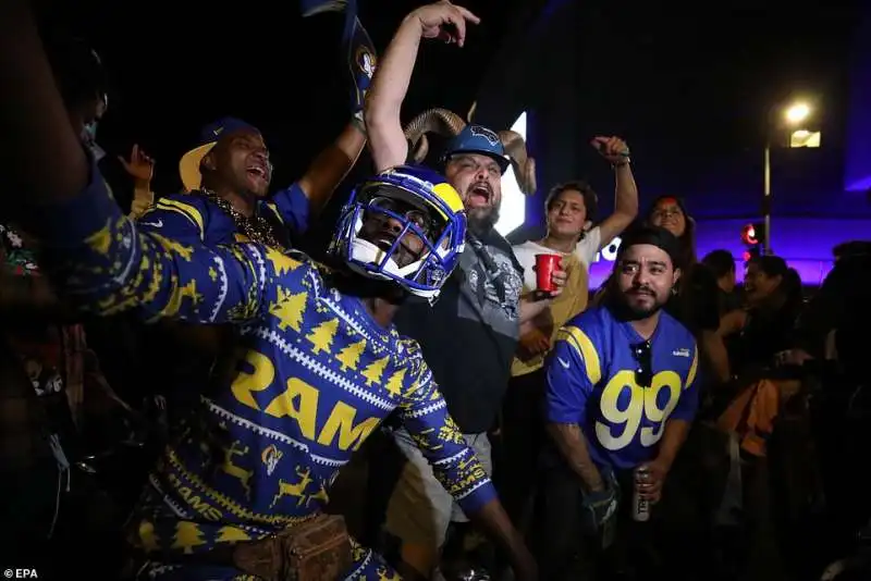 scontri tifosi la rams dopo vittoria super bowl 20223