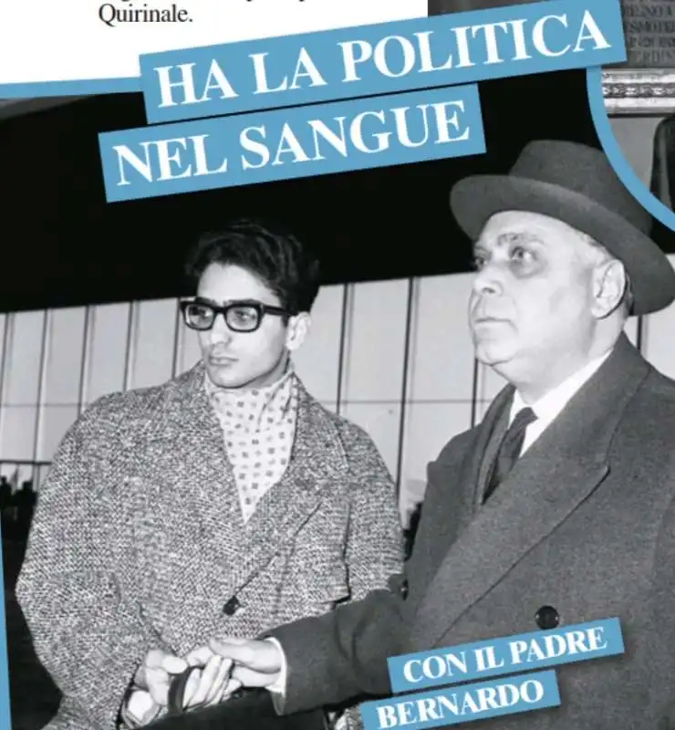 sergio mattarella con il padre bernardo 