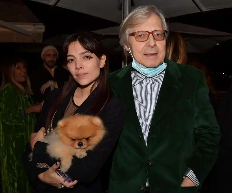 veronica caruso fendi e vittorio sgarbi  foto di bacco