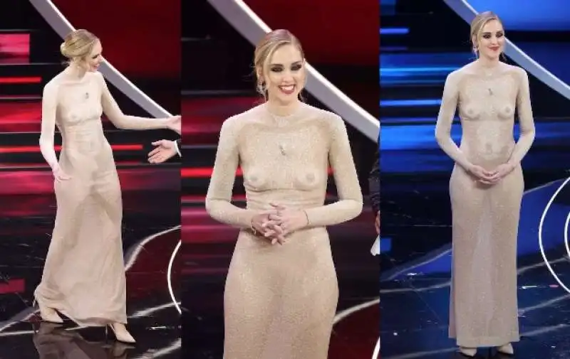 abiti chiara ferragni prima serata sanremo 6