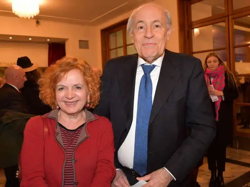 annarosa mattei con il marito claudio strinati  foto di bacco