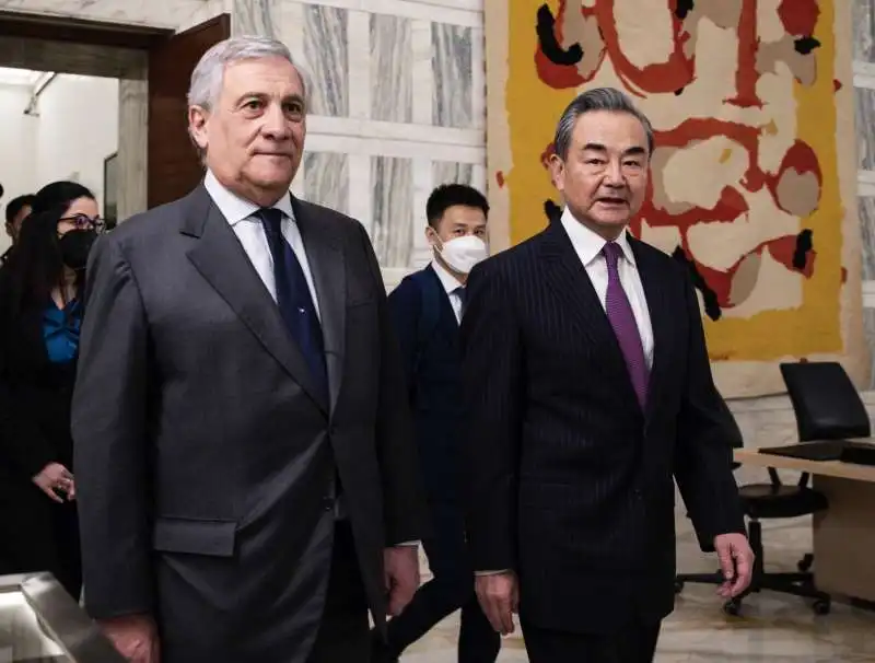  antonio tajani   wang yi   