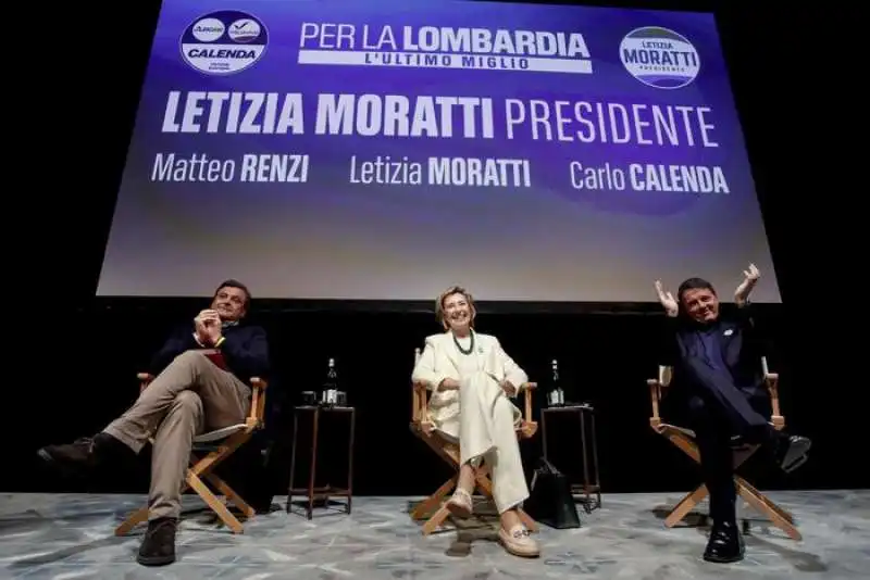 CARLO CALENDA - LETIZIA MORATTI - MATTEO RENZI 