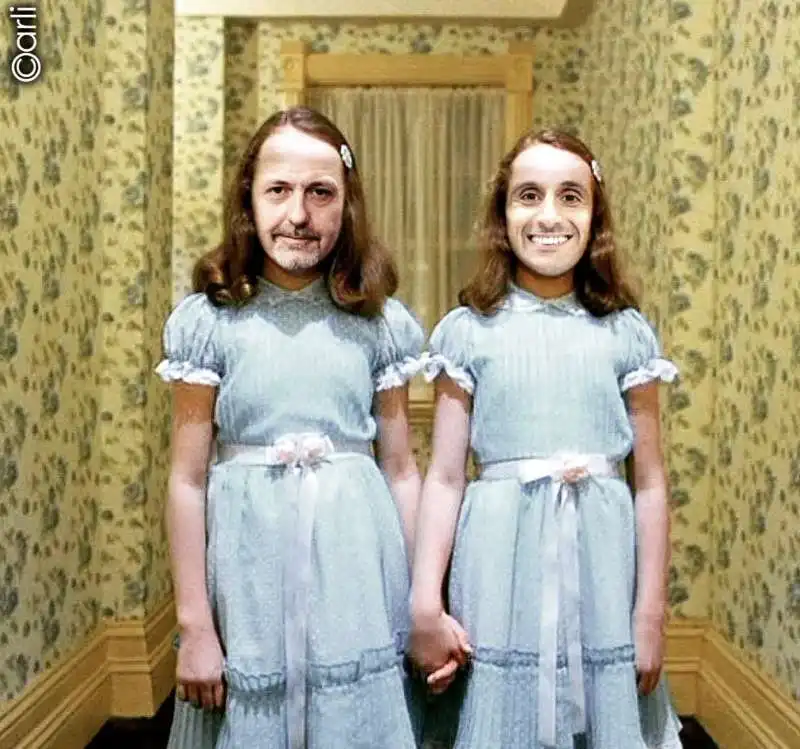 DELMASTRO E DONZELLI COME LE GEMELLE DI SHINING - MEME BY EMILIANO CARLI 