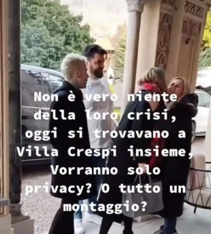 fedez e chiara ferragni a villa crespi da cannavacciuolo  