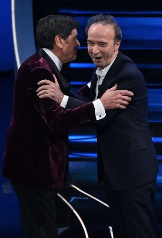 gianni morandi roberto benigni   sanremo 2023