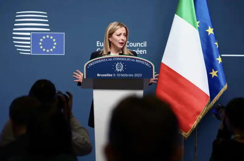 giorgia meloni   conferenza stampa dopo il consiglio europeo 10 febbraio 2023   2