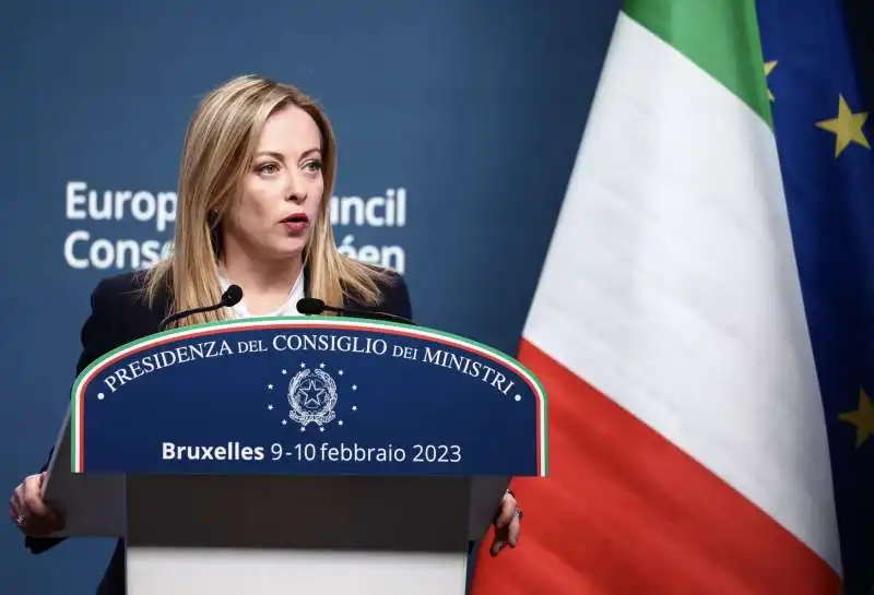 giorgia meloni   conferenza stampa dopo il consiglio europeo 10 febbraio 2023   4