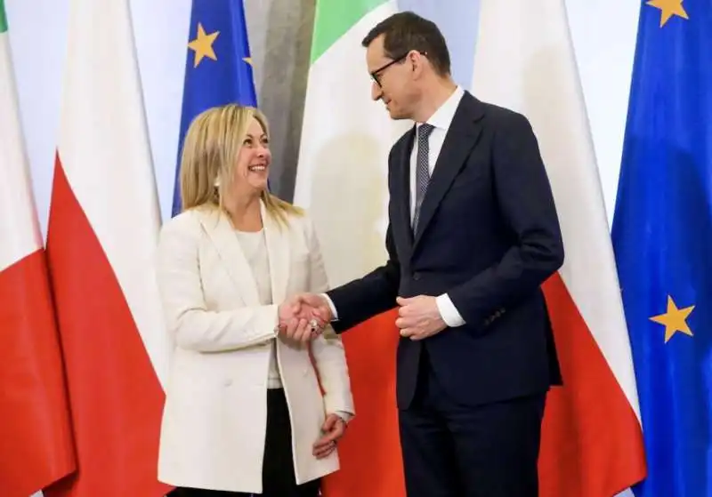 giorgia meloni mateusz morawiecki 