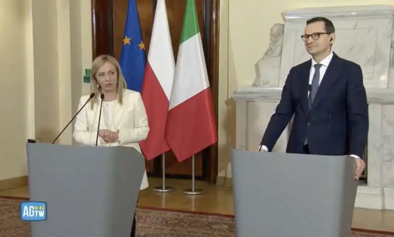 giorgia meloni mateusz morawiecki 