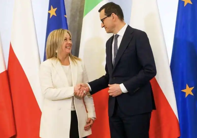 giorgia meloni mateusz morawiecki  2