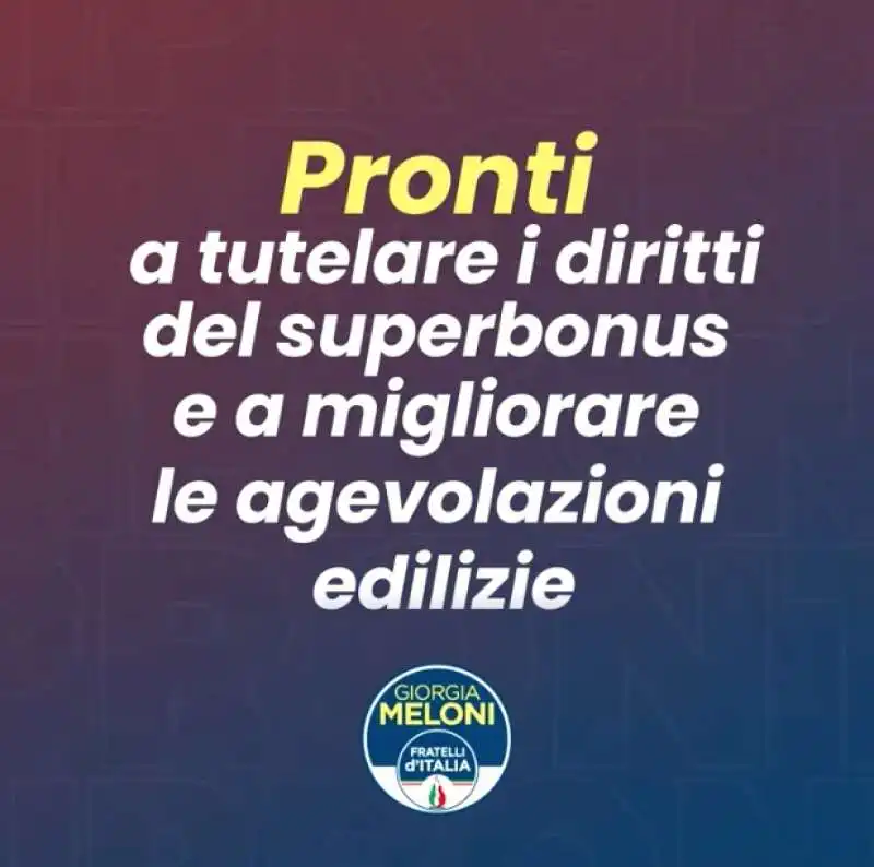 giorgia meloni pronta a tutelare il superbonus video settembre 2022 1