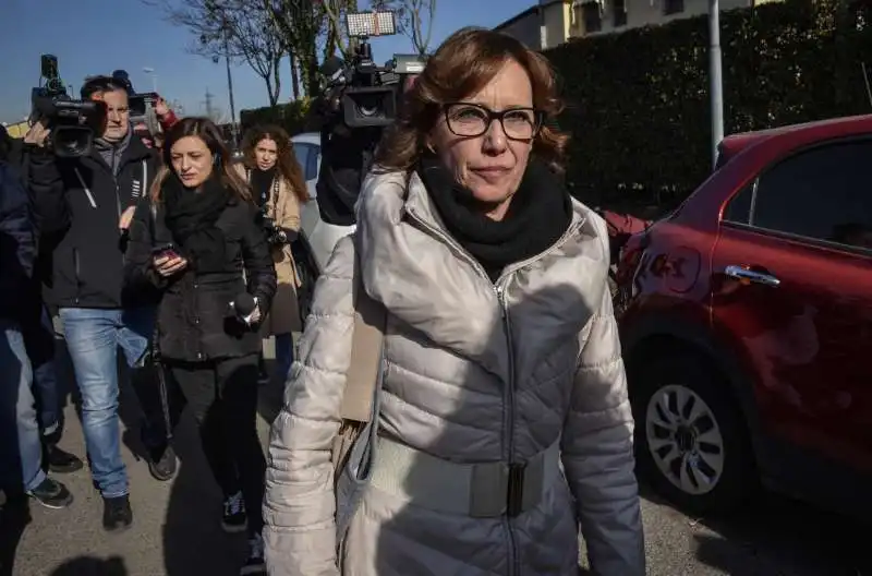 ILARIA CUCCHI AL CARCERE OPERA DI MILANO PER VISITARE ALFREDO COSPITO 