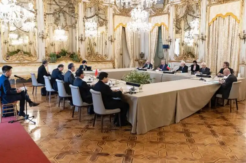 incontro wang yi sergio mattarella 