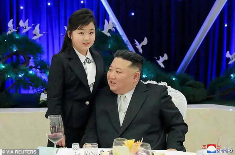 KIM JONG UN E LA FIGLIA JU AE  