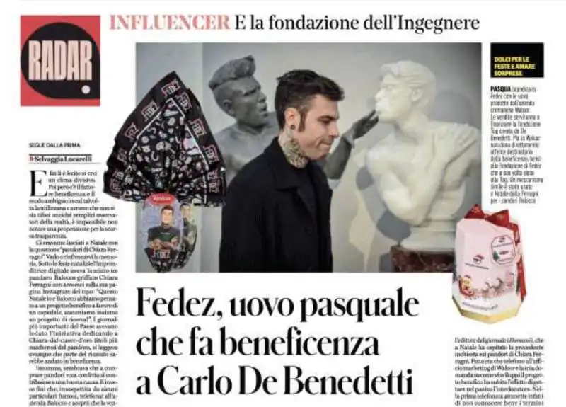 L ARTICOLO DI SELVAGGIA LUCARELLI CONTRO FEDEZ E CARLO DE BENEDETTI (SUO EX EDITORE)