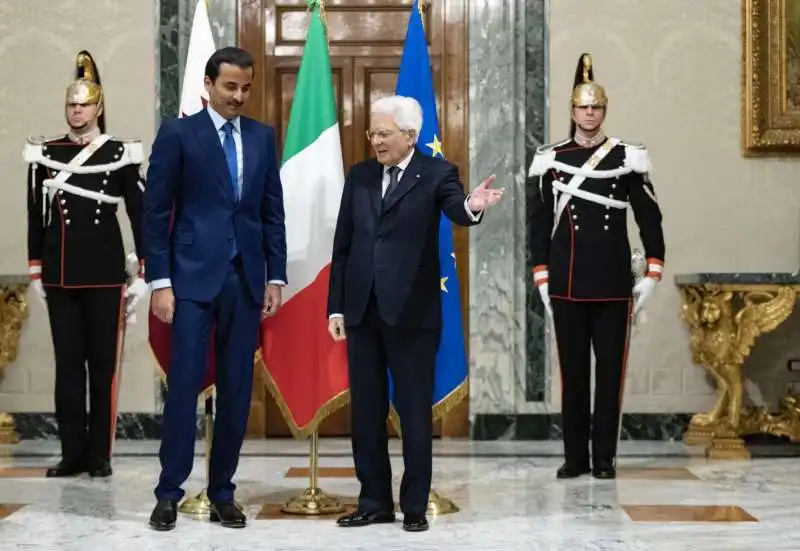 l emiro del qatar tamim bin hamad al thani con sergio mattarella a roma   1