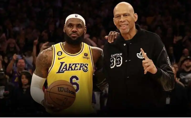 LeBron James e Kareem Abdul-Jabbar 