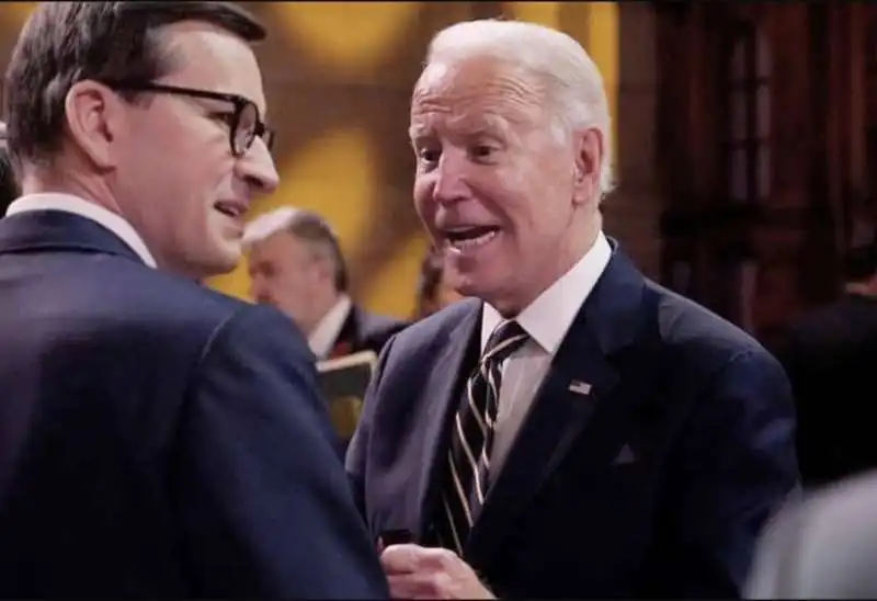 MATEUSZ MORAWIECKI JOE BIDEN 