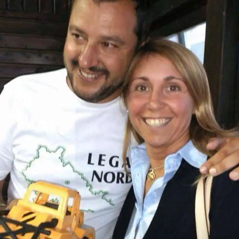 matteo salvini e l eurodeputata leghista stefania zambellii