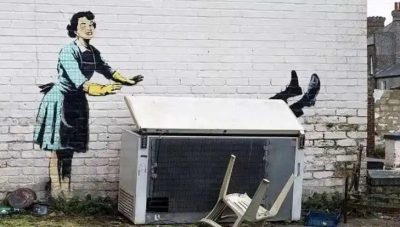 murale di banksy per san valentino