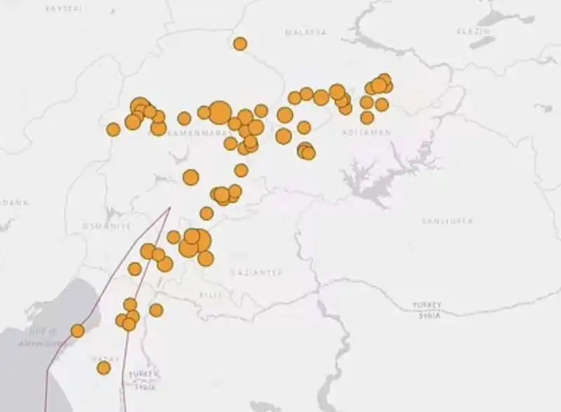 sciame sismico in turchia 