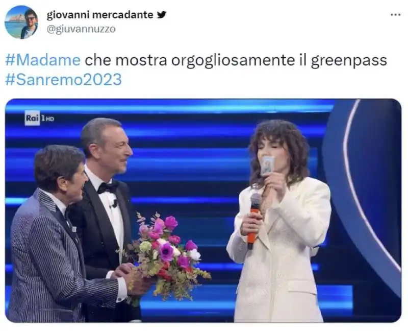 tweet seconda serata di sanremo 11