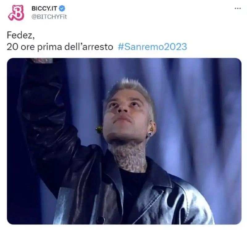 tweet seconda serata di sanremo 2