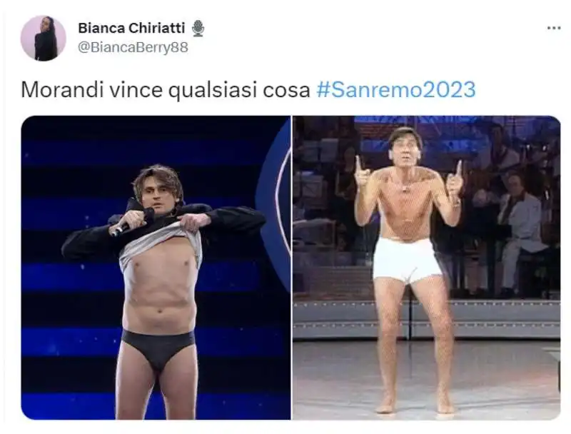 tweet seconda serata di sanremo 8