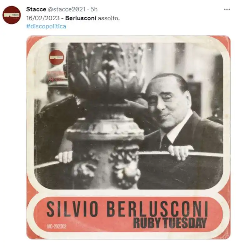 tweet sull assoluzione di berlusconi   processo ruby ter 8