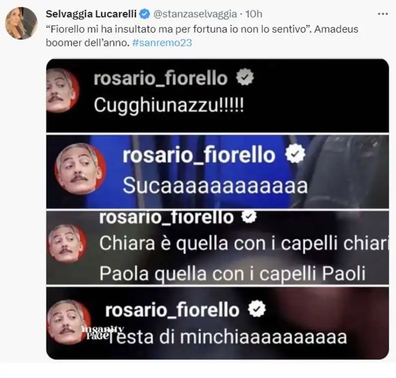 tweet sulla terza serata di sanremo   19