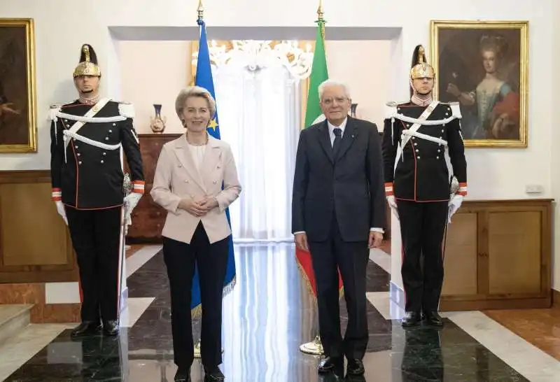 ursula von der leyen e sergio mattarella  a palermo  1