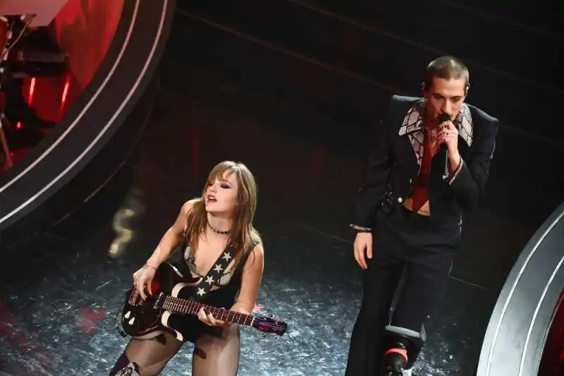 victoria e damiano dei maneskin   sanremo 2023 