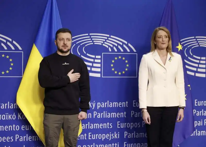 volodymyr zelensky roberta metsola  