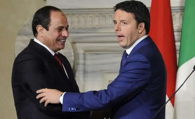 Abdel Fattah al Sisi e Matteo Renzi 