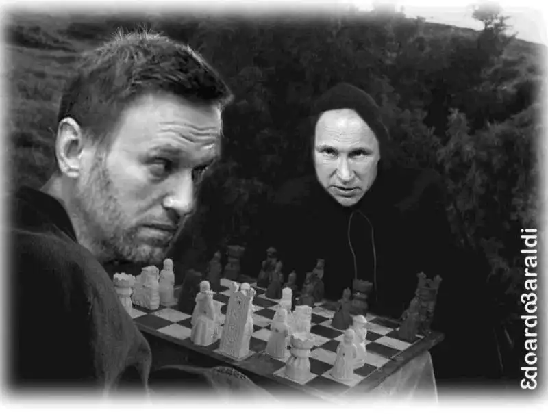 alexei navalny e vladimir putin   by edoardo baraldi 