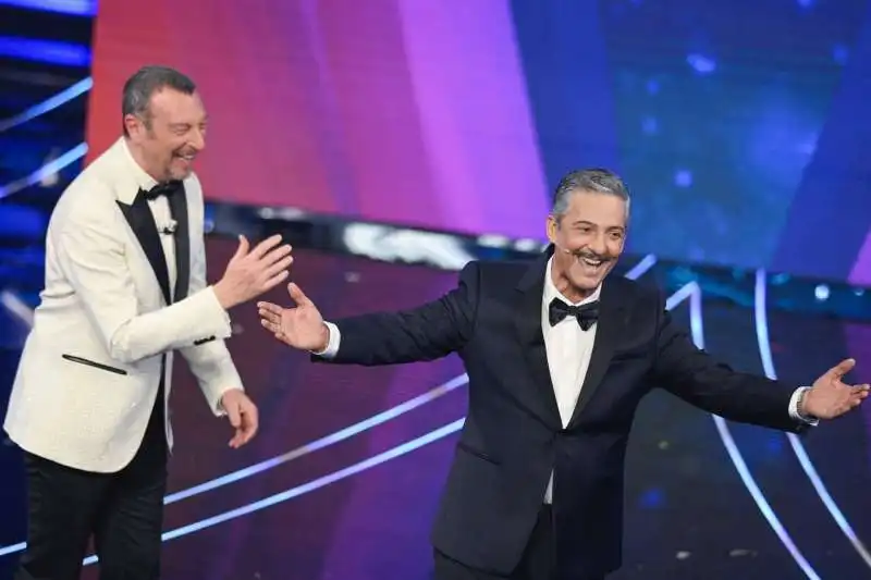 amadeus   fiorello   prima serata sanremo 2024   