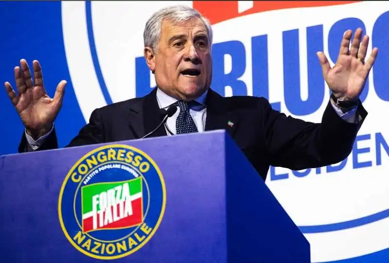 antonio tajani     congresso forza italia 