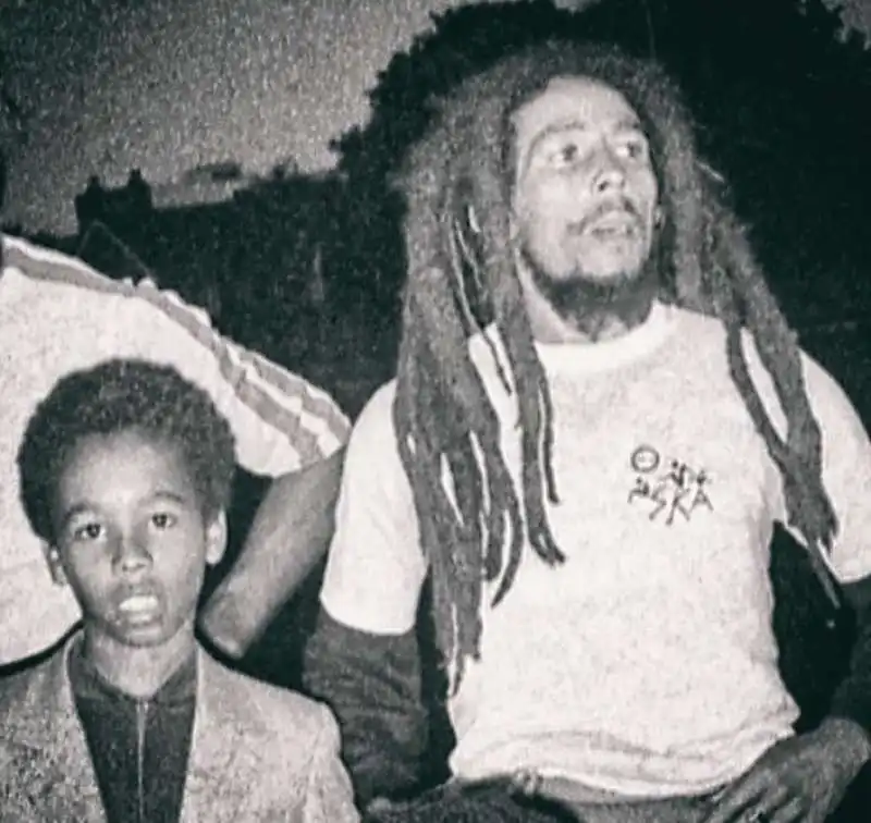 bob marley e il figlio ziggy 