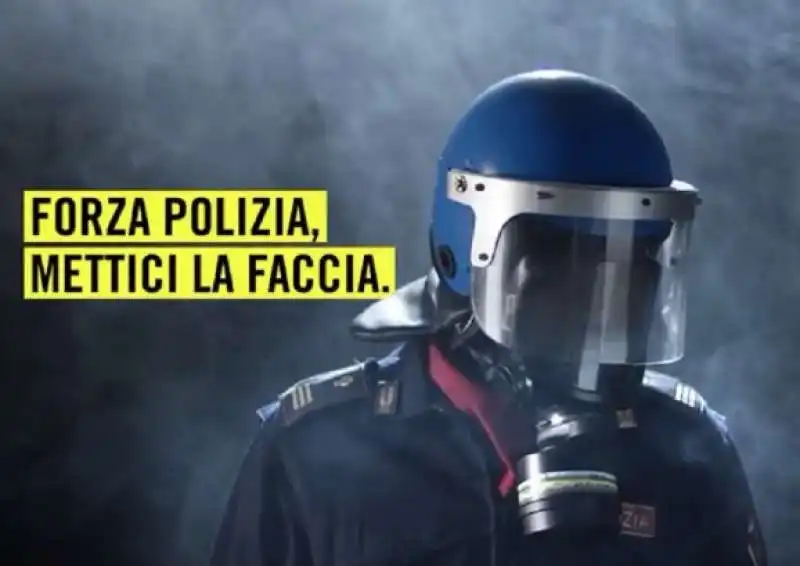 CAMPAGNA DI AMNESTY PER AVERE IL NUMERO IDENTIFICATIVO SUL CASCO DEI POLIZIOTTI