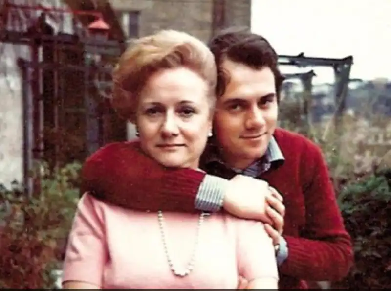 CARLO VERDONE CON LA MAMMA Rossana Schiavina 