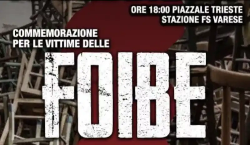 COMMEMORAZIONE DELLE VITTIME DELLE FOIBE A VARESE