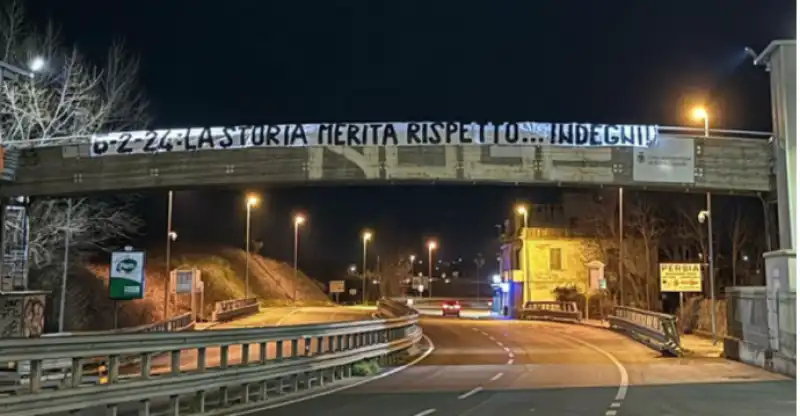 CONTESTAZIONE TIFOSI DELLA ROMA NEI CONFRONTI DELLA SOCIETA'