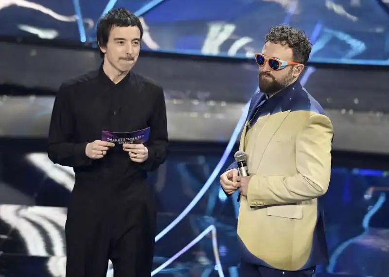 diodato con dargen damico   seconda serata sanremo 2024   