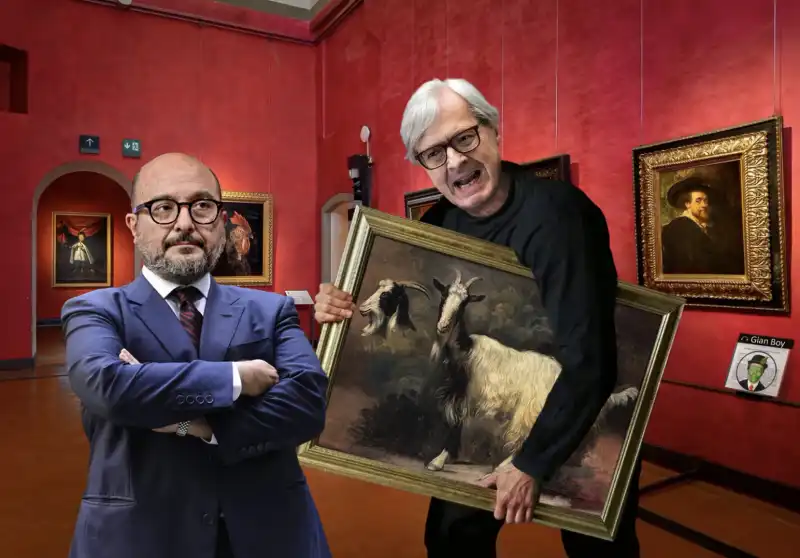 GENNARO SANGUILIANO VITTORIO SGARBI - MEME BY GIAN BOY